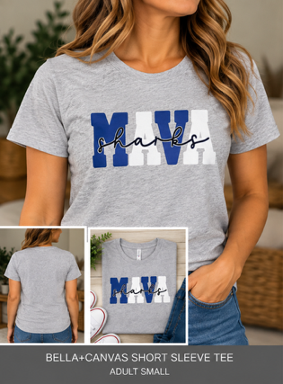 MAVA Sharks Bella+Canvas Tee – Adult 2XL