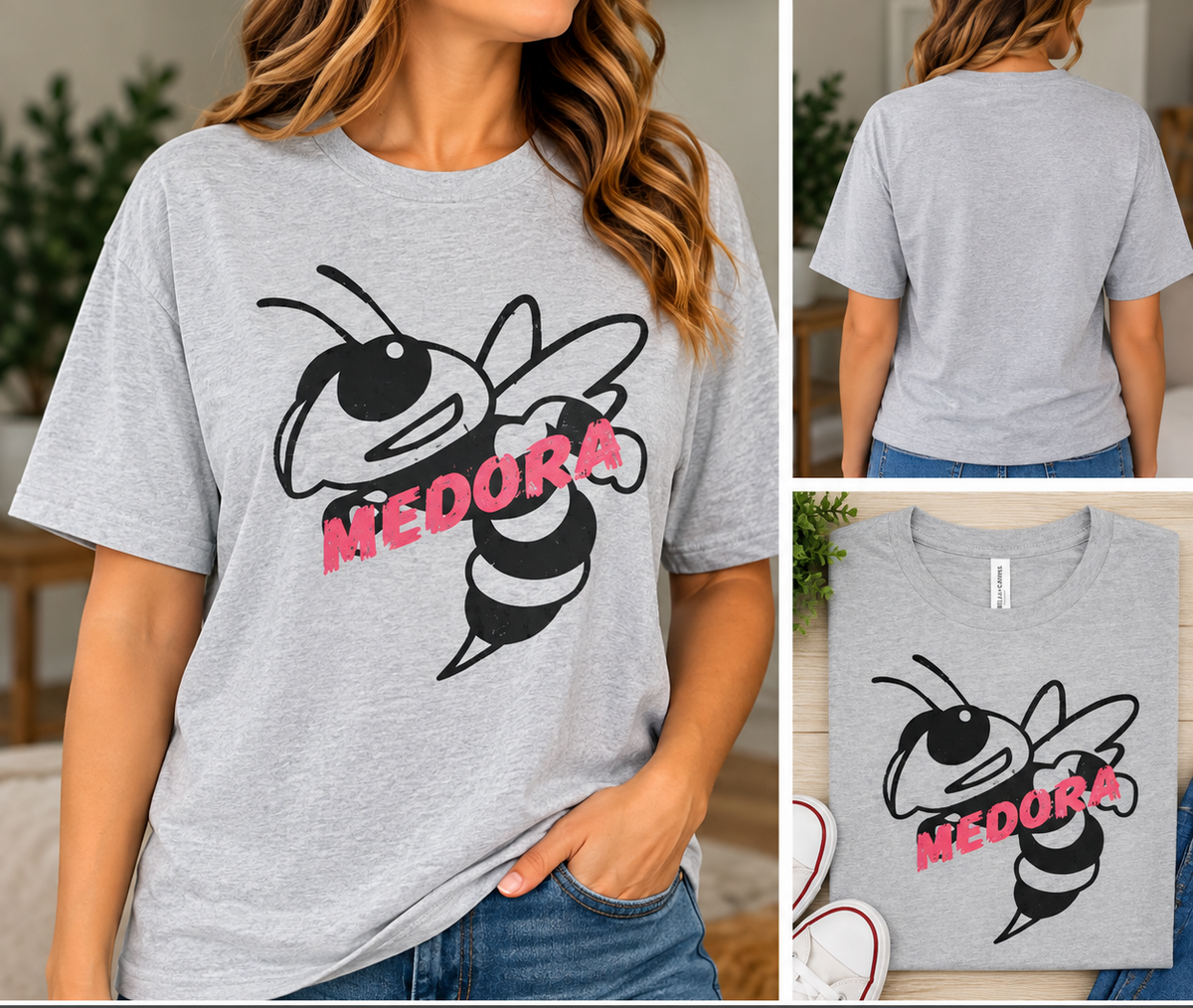 Medora Hornets Bella+Canvas Tee – Adult 3XL