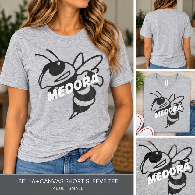Medora Hornets Bella+Canvas Tee – Adult XL