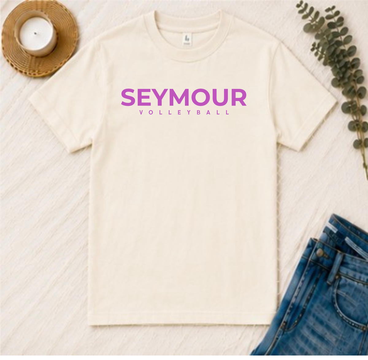 Seymour Volleyball Collegiate Comfort Colors Tee